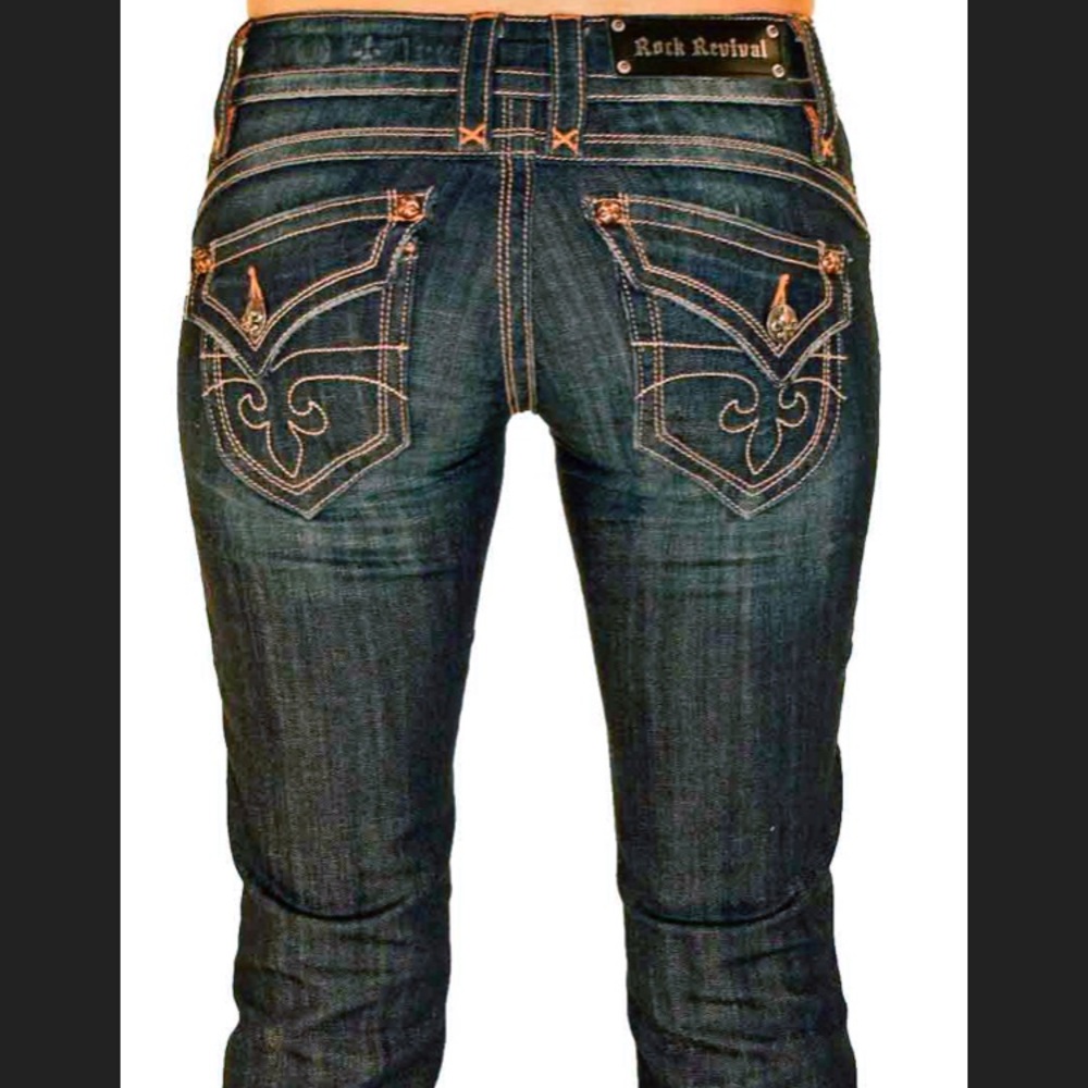 Rock Revival Gwen Bootcut Jeans Sz 29 EUC